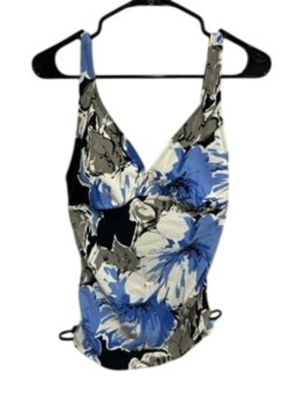 Silhouette Solution 8D Multicolor Floral Tankini Top Gardencore Boho Chic